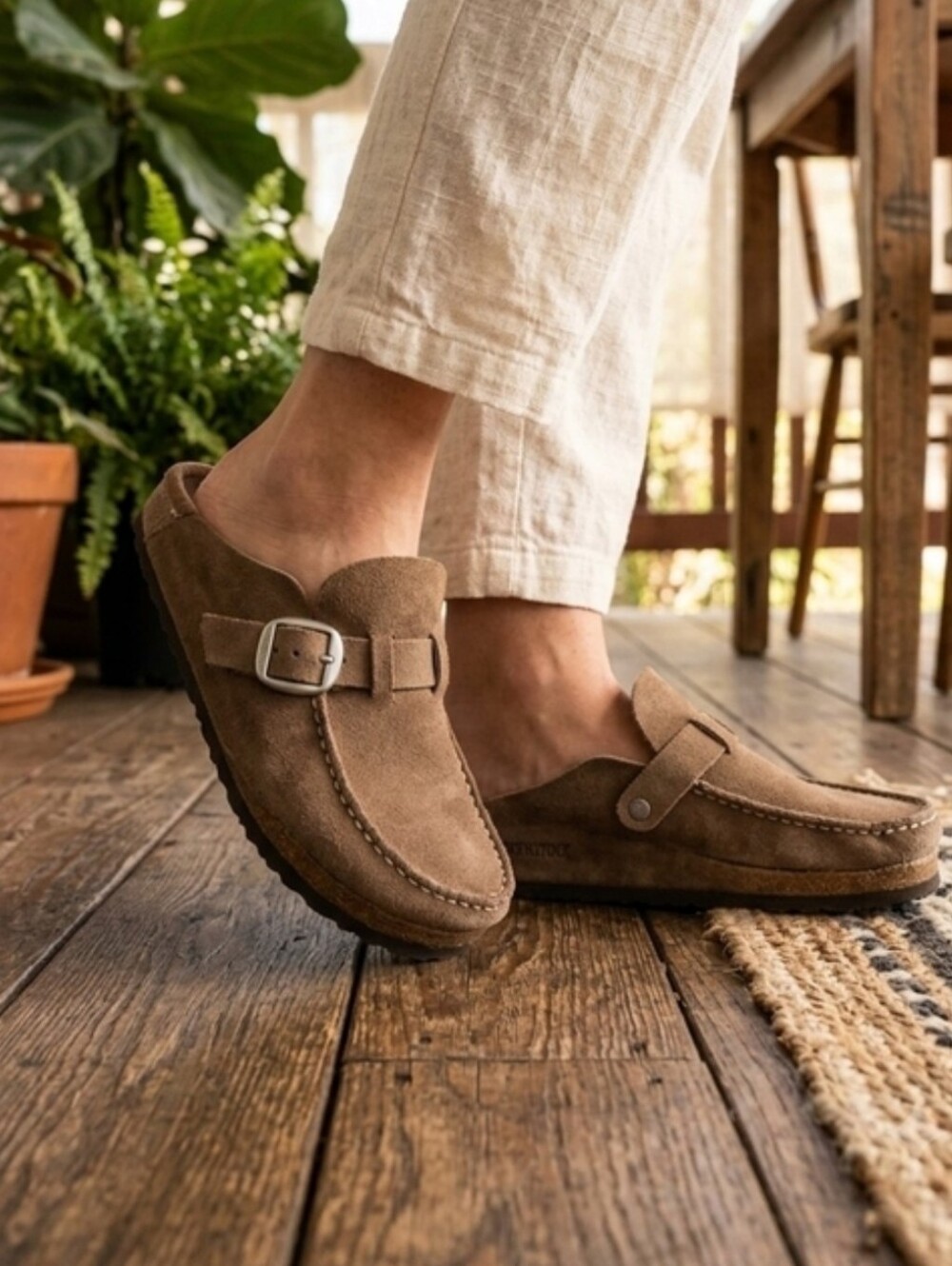Birkenstock Buckley Clog - Oiled Leather 38 Regular Cognac Brown Tan - Picture 5 of 14
